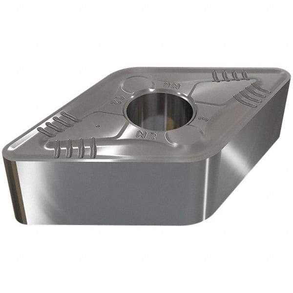 Iscar - DNMG443 NR Grade IC8250 Carbide Turning Insert - TiCN/Al2O3/TiN Finish, 55° Diamond, 1/2" Inscr Circle, 1/4" Thick, 3/64" Corner Radius - Eagle Tool & Supply