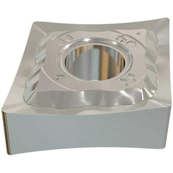 Iscar - CNMG433 PP Grade IC8250 Carbide Turning Insert - TiCN/Al2O3/TiN Finish, 80° Diamond, 1/2" Inscr Circle, 3/16" Thick, 3/64" Corner Radius - Eagle Tool & Supply