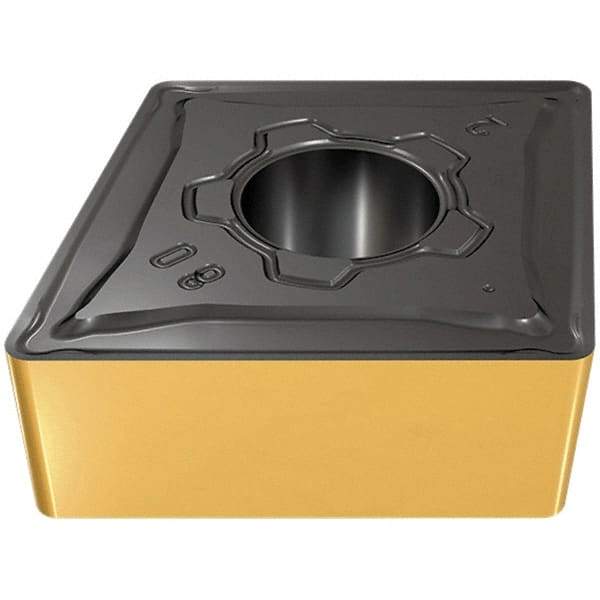 Iscar - CNMG434 M3M Grade IC6015 Carbide Turning Insert - TiCN/Al2O3/TiN Finish, 80° Diamond, 1/2" Inscr Circle, 3/16" Thick, 1/16" Corner Radius - Eagle Tool & Supply