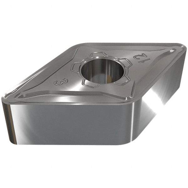 Iscar - DNMG443 M3M Grade IC6015 Carbide Turning Insert - TiCN/Al2O3/TiN Finish, 55° Diamond, 1/2" Inscr Circle, 1/4" Thick, 3/64" Corner Radius - Eagle Tool & Supply