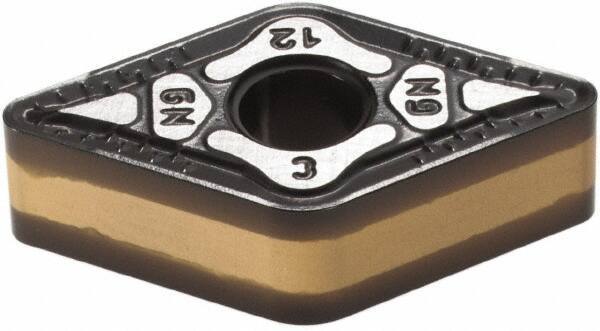 Iscar - DNMG443 GN Grade IC8250 Carbide Turning Insert - TiCN/Al2O3/TiN Finish, 55° Diamond, 1/2" Inscr Circle, 1/4" Thick, 3/64" Corner Radius - Eagle Tool & Supply