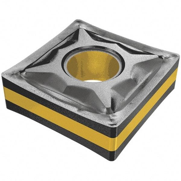 Iscar - SNMG321 NF Grade IC9250 Carbide Turning Insert - TiCN/Al2O3/TiN Finish, 90° Square, 3/8" Inscr Circle, 1/8" Thick, 1/64" Corner Radius - Eagle Tool & Supply