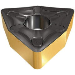 Iscar - WNMG644 TNM Grade IC9250 Carbide Turning Insert - TiCN/Al2O3/TiN Finish, 80° Trigon, 3/4" Inscr Circle, 1/4" Thick, 1/16" Corner Radius - Eagle Tool & Supply