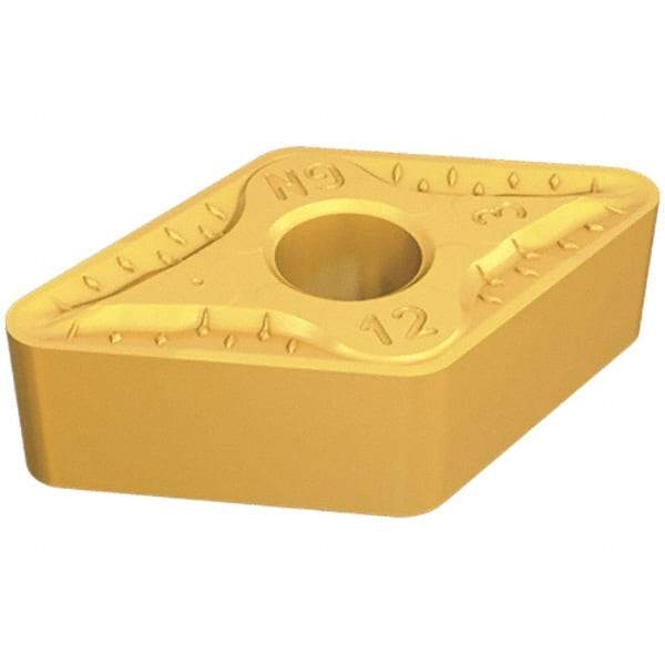 Iscar - DNMG443 GN Grade IC9350 Carbide Turning Insert - TiCN/Al2O3/TiN Finish, 55° Diamond, 1/2" Inscr Circle, 1/4" Thick, 3/64" Corner Radius - Eagle Tool & Supply