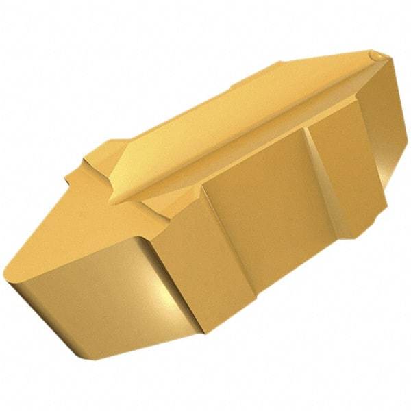 Iscar - 173564GPV Grade IC5010, 14.68mm Cutting Width Carbide Grooving Insert - 3.42mm Max Depth of Cut, Neutral, 0.45mm Corner Radius, TiCN/Al2O3/TiN Finish - Eagle Tool & Supply