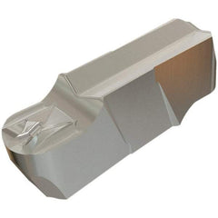 Iscar - 400200GIFI E Grade IC830, 4mm Cutting Width Carbide Grooving Insert - 2mm Max Depth of Cut, Neutral, 2mm Corner Radius, TiAlN Finish - Eagle Tool & Supply