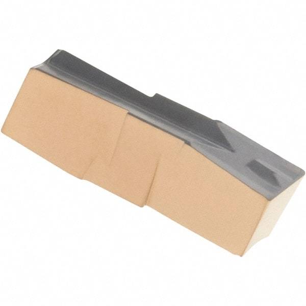 Iscar - 315015GIP Grade IC830, 3.15mm Cutting Width Carbide Grooving Insert - 13mm Max Depth of Cut, Neutral, 0.15mm Corner Radius, TiAlN Finish - Eagle Tool & Supply