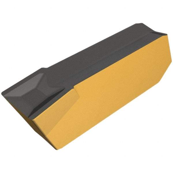 Iscar - 608GIMF Grade IC806, 6mm Cutting Width Carbide Grooving Insert - 3.6mm Max Depth of Cut, Neutral, 0.8mm Corner Radius, TiAlN Finish - Eagle Tool & Supply
