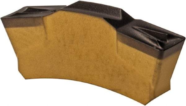 Iscar - 404TGMF Grade IC8250, 4mm Cutting Width Carbide Grooving Insert - 2.4mm Max Depth of Cut, Neutral, 0.4mm Corner Radius, TiCN/Al2O3/TiN Finish - Eagle Tool & Supply