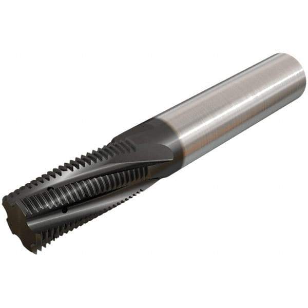 Iscar - ISO, 0.4724" Cutting Diam, 4 Flute, Solid Carbide Helical Flute Thread Mill - Internal Thread, 26.3mm LOC, 84mm OAL, 12mm Shank Diam - Eagle Tool & Supply