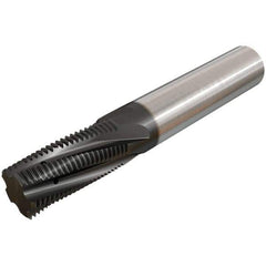 Iscar - ISO, 0.4724" Cutting Diam, 4 Flute, Solid Carbide Helical Flute Thread Mill - Internal Thread, 26.3mm LOC, 84mm OAL, 12mm Shank Diam - Eagle Tool & Supply