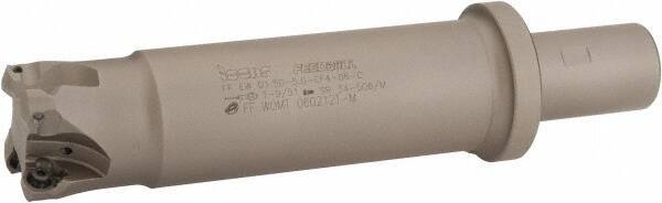Iscar - 1" Cut Diam, 0.49" Max Depth of Cut, 1" Shank Diam, 7.87" OAL, Indexable Square Shoulder Helical End Mill - T490 LN.. 1306 Inserts, Cylindrical Shank, 90° Lead Angle, Through Coolant, Series Helitang - Eagle Tool & Supply