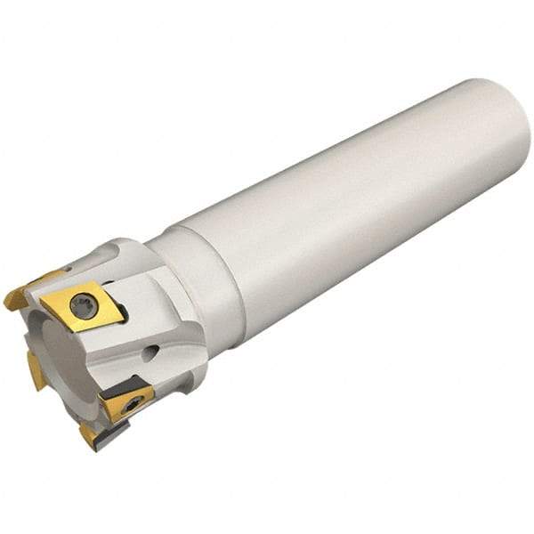 Iscar - 40mm Cut Diam, 10mm Max Depth of Cut, 32mm Shank Diam, 130mm OAL, Indexable Square Shoulder End Mill - T290 LN.T 1004 Inserts, Cylindrical Shank, 90° Lead Angle, Through Coolant, Series SumoMill - Eagle Tool & Supply