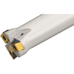 Iscar - 40mm Cut Diam, 3mm Max Depth of Cut, 32mm Shank Diam,Indexable Plunge End Mill - Straight Shank, HTP LNHT 1006 Insert Style, HTP-LN10 Toolholder Style, Through Coolant, Series TangPlunge - Eagle Tool & Supply