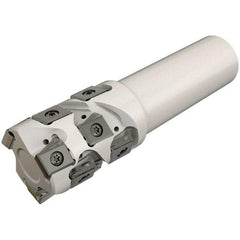 Iscar - 50mm Cut Diam, 47mm Max Depth of Cut, 40mm Shank Diam, 135mm OAL, Indexable Square Shoulder End Mill - T490 LN.T 1306 Inserts, Weldon Shank, 90° Lead Angle, Through Coolant, Series Helitang - Eagle Tool & Supply