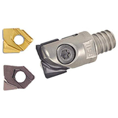 Iscar - 12mm Cut Diam, 20mm OAL, Indexable Square Shoulder End Mill - H.. QF Inserts, T08 Modular Connection, Series BallPlus, Multimaster - Eagle Tool & Supply