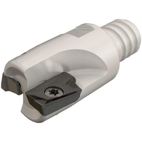 Iscar - 20mm Cut Diam, 10mm Max Depth of Cut, 24.6mm OAL, Indexable Square Shoulder End Mill - HM90 AP.. 1003.. Inserts, T12 Modular Connection, 90° Lead Angle, Series Heli2000, Multimaster - Eagle Tool & Supply