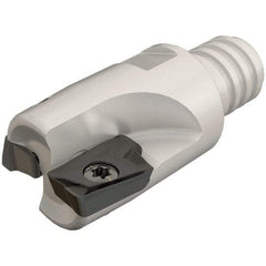 Iscar - 20mm Cut Diam, 10mm Max Depth of Cut, 24.6mm OAL, Indexable Square Shoulder End Mill - HM90 AP.. 1003.. Inserts, T12 Modular Connection, 90° Lead Angle, Series Heli2000, Multimaster - Eagle Tool & Supply
