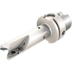 Iscar - 32mm Cut Diam, 15.8mm Max Depth of Cut, Indexable Square Shoulder End Mill - HM90 APCR 1605.. Inserts, HSK63A Taper Shank, 90° Lead Angle, Through Coolant, Series Helialu - Eagle Tool & Supply