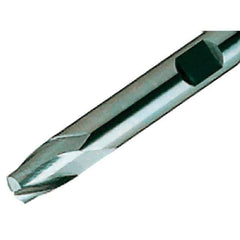 Iscar - 8mm, 9mm LOC, 8mm Shank Diam, 58mm OAL, 2 Flute, Solid Carbide Square End Mill - Single End, Uncoated, Spiral Flute, 30° Helix, Centercutting, Right Hand Cut, Right Hand Flute - Eagle Tool & Supply