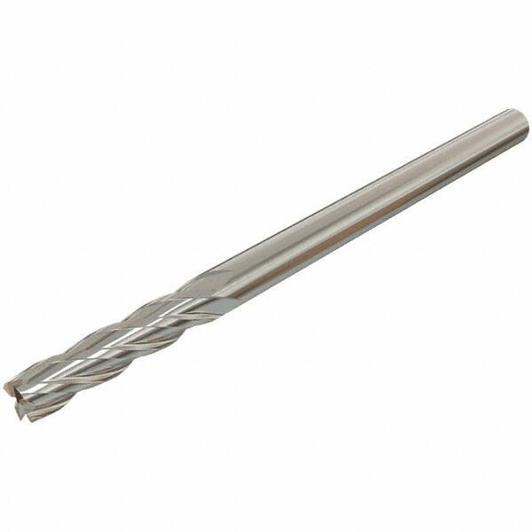 Iscar - 14mm, 25mm LOC, 14mm Shank Diam, 83mm OAL, 4 Flute, Solid Carbide Square End Mill - Single End, Uncoated, Spiral Flute, 30° Helix, Centercutting, Right Hand Cut, Right Hand Flute - Eagle Tool & Supply