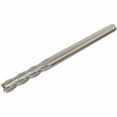 Iscar - 14mm, 25mm LOC, 14mm Shank Diam, 83mm OAL, 4 Flute, Solid Carbide Square End Mill - Single End, Uncoated, Spiral Flute, 30° Helix, Centercutting, Right Hand Cut, Right Hand Flute - Eagle Tool & Supply