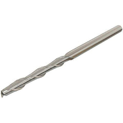 Iscar - 20mm, 65mm LOC, 20mm Shank Diam, 150mm OAL, 2 Flute, Solid Carbide Square End Mill - Single End, Uncoated, Spiral Flute, 30° Helix, Centercutting, Right Hand Cut, Right Hand Flute - Eagle Tool & Supply