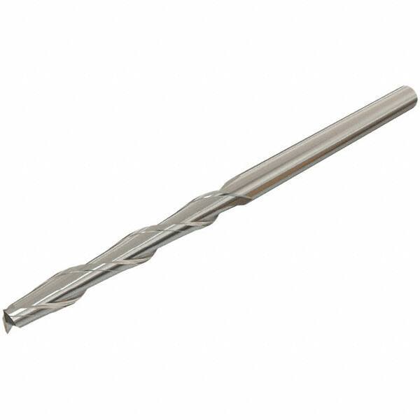Iscar - 14mm, 65mm LOC, 14mm Shank Diam, 150mm OAL, 2 Flute, Solid Carbide Square End Mill - Single End, Uncoated, Spiral Flute, 30° Helix, Centercutting, Right Hand Cut, Right Hand Flute - Eagle Tool & Supply
