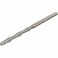 Iscar - 14mm, 65mm LOC, 14mm Shank Diam, 150mm OAL, 2 Flute, Solid Carbide Square End Mill - Single End, Uncoated, Spiral Flute, 30° Helix, Centercutting, Right Hand Cut, Right Hand Flute - Eagle Tool & Supply