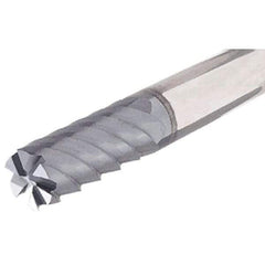 Iscar - 14mm, 30mm LOC, 14mm Shank Diam, 83mm OAL, 6 Flute, Solid Carbide Square End Mill - Single End, TiAlN Finish, Spiral Flute, 50° Helix, Right Hand Cut, Right Hand Flute - Eagle Tool & Supply
