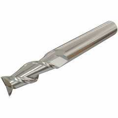 Iscar - 20mm, 38mm LOC, 20mm Shank Diam, 104mm OAL, 2 Flute, Solid Carbide Square End Mill - Single End, Uncoated, Spiral Flute, 45° Helix, Right Hand Cut, Right Hand Flute - Eagle Tool & Supply