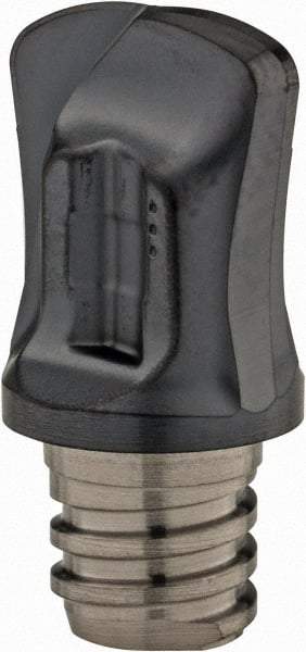 Iscar - MM FF Grade IC908 Carbide End Milling Tip Insert - TiAlN Finish, 2 Flutes, 3/8" Cutting Diam, 3/8" Depth of Cut, 0.49" Extension, 0.08" Cnr Rad - Eagle Tool & Supply