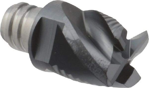 Iscar - MM EFS-CF Grade IC908 Carbide End Milling Tip Insert - TiAlN Finish, 4 Flutes, 12.7mm Cutting Diam, 9.5mm Depth of Cut, 16.5mm Extension, 38° Helix - Eagle Tool & Supply