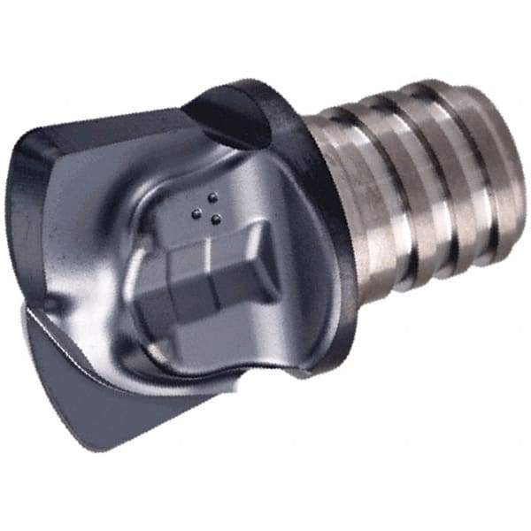 Iscar - MM FF Grade IC903 Carbide End Milling Tip Insert - TiAlN Finish, 2 Flutes, 12mm Cutting Diam, 0.68mm Depth of Cut, 11.1mm Extension, 0.098" Cnr Rad - Eagle Tool & Supply