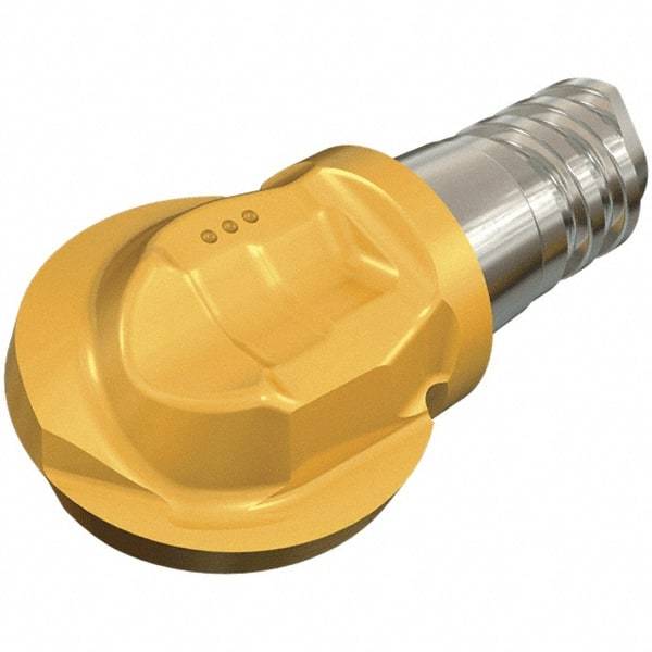 Iscar - MM HBR Grade IC908 Carbide Ball Nose Milling Tip Insert - TiAlN Finish, 2 Flutes, 25mm Cutting Diam, 23.2mm Extension - Eagle Tool & Supply