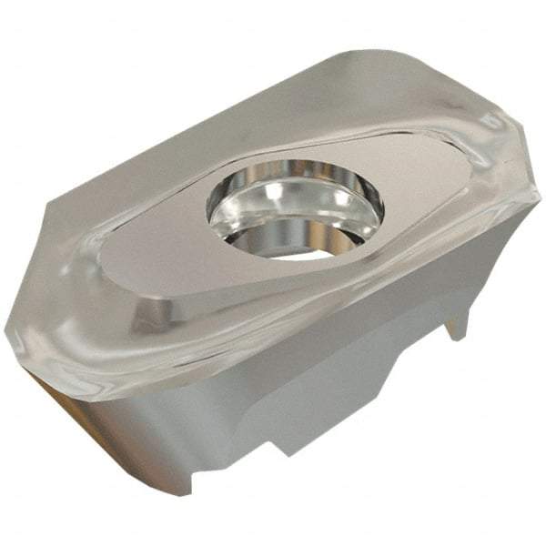 Iscar - HM90 AXCR150540 P Grade IC28 Carbide Milling Insert - Uncoated, 0.197" Thick, 4mm Corner Radius - Eagle Tool & Supply