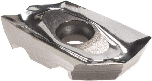 Iscar - HM90 AXCR150502 P Grade IC28 Carbide Milling Insert - Uncoated, 0.197" Thick, 0.2mm Corner Radius - Eagle Tool & Supply