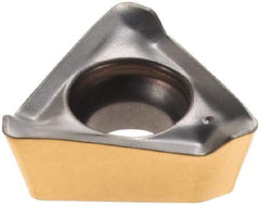 Iscar - HM390 TPKT1003 Grade IC330 Carbide Milling Insert - TiCN/TiN Finish, 0.1516" Thick, 7.5mm Inscribed Circle, 0.8mm Corner Radius - Eagle Tool & Supply