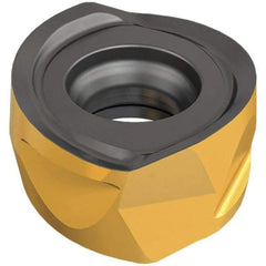 Iscar - H400 RNHU1004 ML Grade IC808 Carbide Milling Insert - TiAlN/AlTiN/TiN Finish, 0.1594" Thick, 0.3622" Inscribed Circle, 5mm Corner Radius - Eagle Tool & Supply