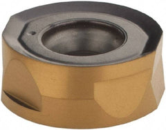 Iscar - H400 RNHU1004 ML Grade IC830 Carbide Milling Insert - TiAlN/TiN Finish, 0.1594" Thick, 0.3622" Inscribed Circle, 5mm Corner Radius - Eagle Tool & Supply