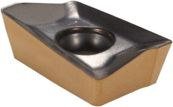 Iscar - APKR1003 HM Grade IC330 Carbide Milling Insert - TiCN/TiN Finish, 0.148" Thick, 0.5mm Corner Radius - Eagle Tool & Supply