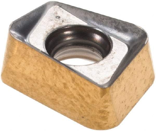 Iscar - H490 ANCX090416 Grade IC330 Carbide Milling Insert - TiCN/TiN Finish, 0.185" Thick, 1.6mm Corner Radius - Eagle Tool & Supply