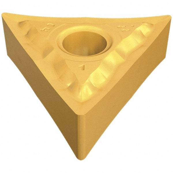 Iscar - TNGG330.5 PP Grade IC907 Carbide Turning Insert - TiAlN Finish, 60° Triangle, 3/8" Inscr Circle, 3/16" Thick, 0.008" Corner Radius - Eagle Tool & Supply