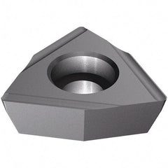 Iscar - WPEX060400 Grade IC908 Carbide Turning Insert - TiAlN Finish, 80° Trigon, 3/8" Inscr Circle, 4mm Thick, 0" Corner Radius - Eagle Tool & Supply