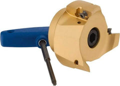 Iscar - 3 Inserts, 3" Cut Diam, 1" Arbor Diam, 0.622" Max Depth of Cut, Indexable Square-Shoulder Face Mill - 0/90° Lead Angle, 2" High, HM90 APCR 1605... Insert Compatibility, Through Coolant, Series Helialu - Eagle Tool & Supply