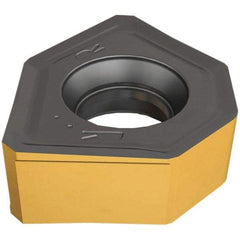 Iscar - ONHU0505 Grade IC810 Carbide Milling Insert - AlTiN/TiN Finish, 0.193" Thick, 13mm Inscribed Circle - Eagle Tool & Supply