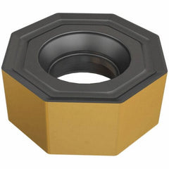 Iscar - ONMU050505 Grade DT7150 Carbide Milling Insert - Al2O3/TiAlN Finish, 0.2047" Thick, 13mm Inscribed Circle, 0.5mm Corner Radius - Eagle Tool & Supply