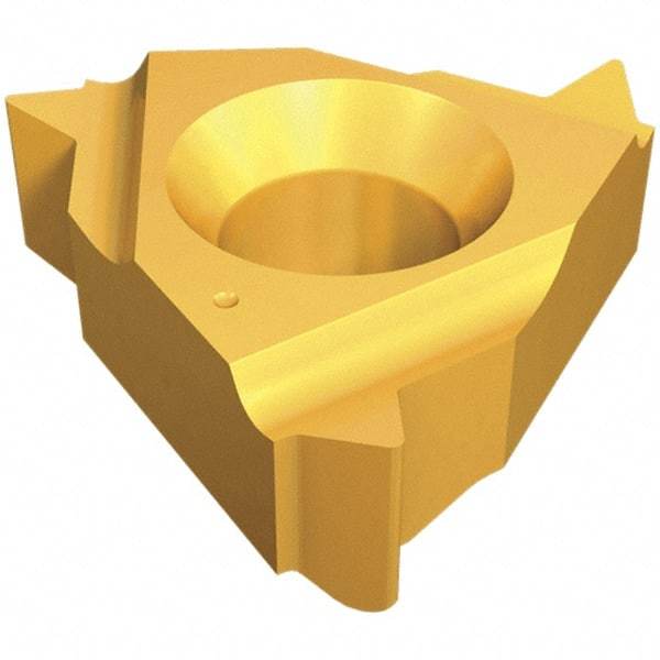 Iscar - 11IR Internal Right Hand ISO Laydown Threading Insert - Grade IC908, TiAlN Coated Carbide, 6.35mm Inscribed Circle - Eagle Tool & Supply