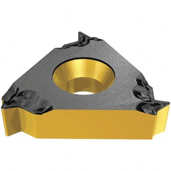 Iscar - 27IR Internal Right Hand 4 Whitworth Laydown Threading Insert - Grade IC908, TiAlN Coated Carbide, 15.88mm Inscribed Circle - Eagle Tool & Supply