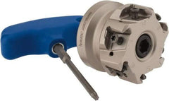 Iscar - 6 Inserts, 2" Cut Diam, 3/4" Arbor Diam, 0.492" Max Depth of Cut, Indexable Square-Shoulder Face Mill - 0/90° Lead Angle, 1.57" High, T490 LN.T 1306 Insert Compatibility, Through Coolant, Series Helitang - Eagle Tool & Supply
